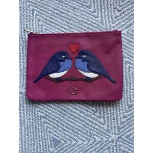 C Wonder "Love Birds" Zip Top Pouch - By‎ Christopher Burch